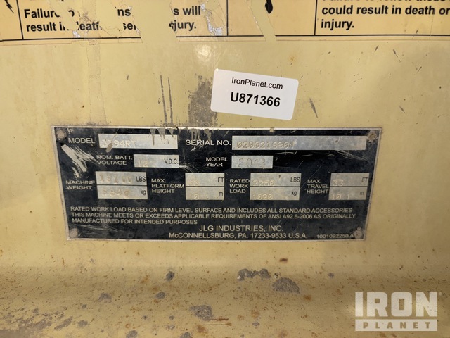 ELEVADOR TIJERA 2013 JLG 3394RT