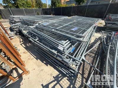 Quantity of (93) Quantity of 12 ft x 6 ft Galvanized Temporary Site Fence