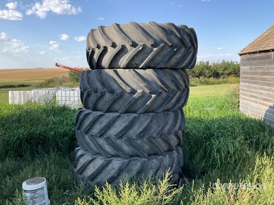 Quantity of (4) 650/65R38 Sprayer Tires - Fits Case Patriot 4420
