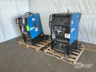 (2) Miller Syncrowave 350 LX Electric Welders