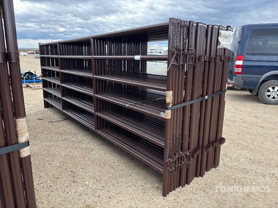Quantity of (21) 2025 BYT HDALYPNL16 16 ft x 5 ft 10 in Livestock Panel (Unused)