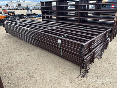 Quantity of (12) 2025 BYT HDALYPNL16 16 ft x 5 ft 10 in Livestock Panel (Unused)
