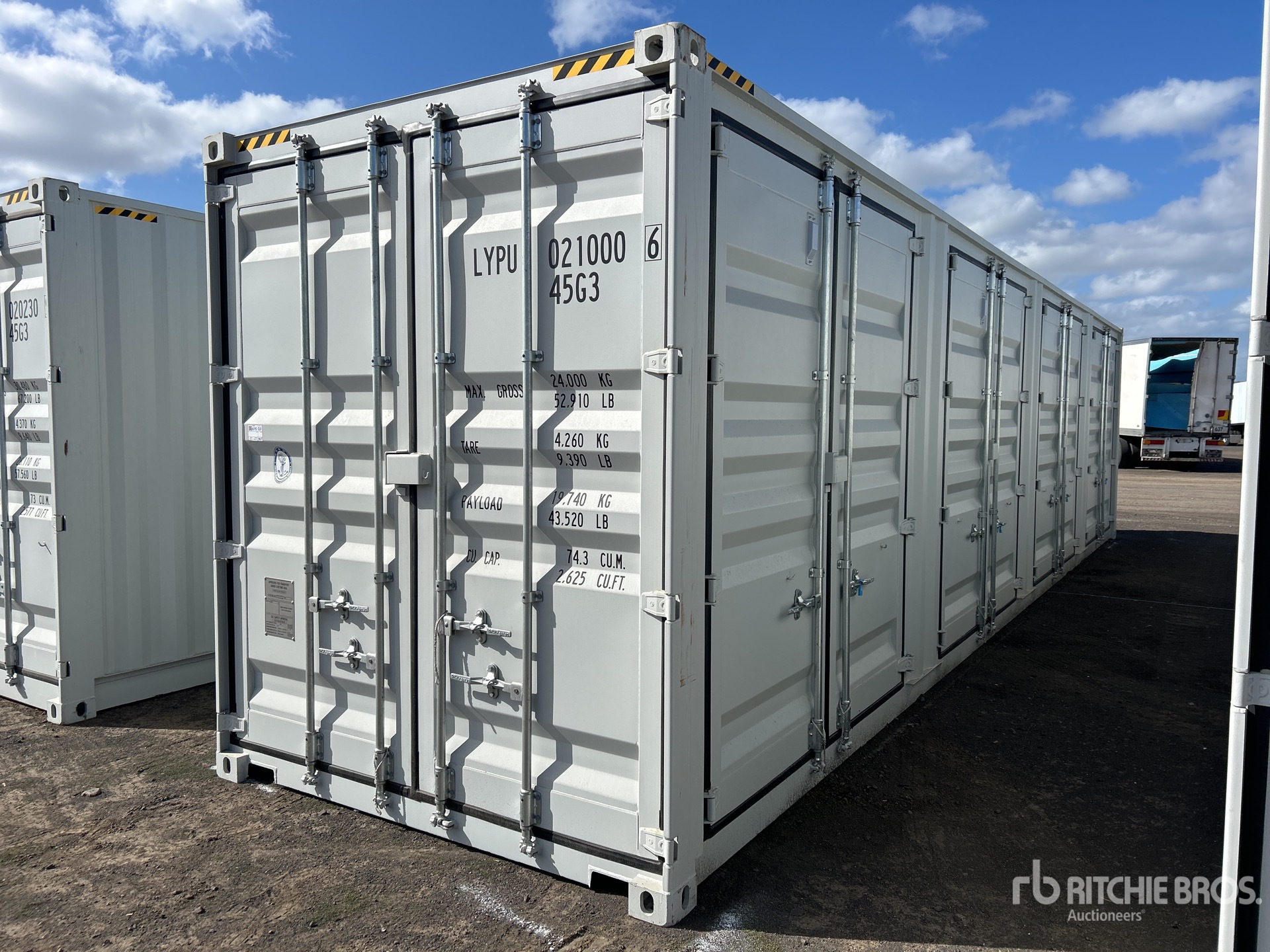 2025 40 ft High Cube Multi-Door Conteneur de stockage