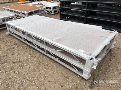 Quantity of (2) 2024 BYT BDF410 4 ft x 10 ft Aluminum Boat Dock Section Kit (Unused)