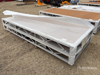 Quantity of (2) 2024 BYT BDF410 4 ft x 10 ft Aluminum Boat Dock Section Kit (Unused)