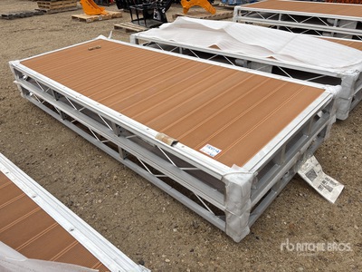 Quantity of (2) 2024 BYT BDF410 4 ft x 10 ft Aluminum Boat Dock Section Kit (Unused)