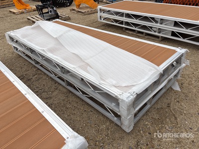 Quantity of (2) 2024 BYT BDF410 4 ft x 10 ft Aluminum Boat Dock Section Kit (Unused)