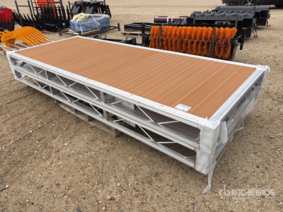 Quantity of (2) 2024 BYT BDF410 4 ft x 10 ft Aluminum Boat Dock Section Kit (Unused)