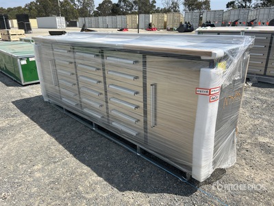 Suihe 2870 mm 18-Drawer Workbench (Unused)