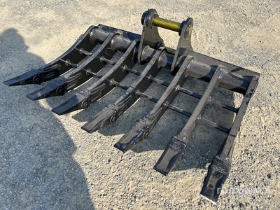 2025 Warrior 1000 mm Q/C Excavator Rake - Fits 5 - 6 Ton (Unused)
