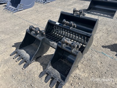 Quantity of (4) Q/C Excavator Bucket - Fits 3 - 4 ton (Unused)