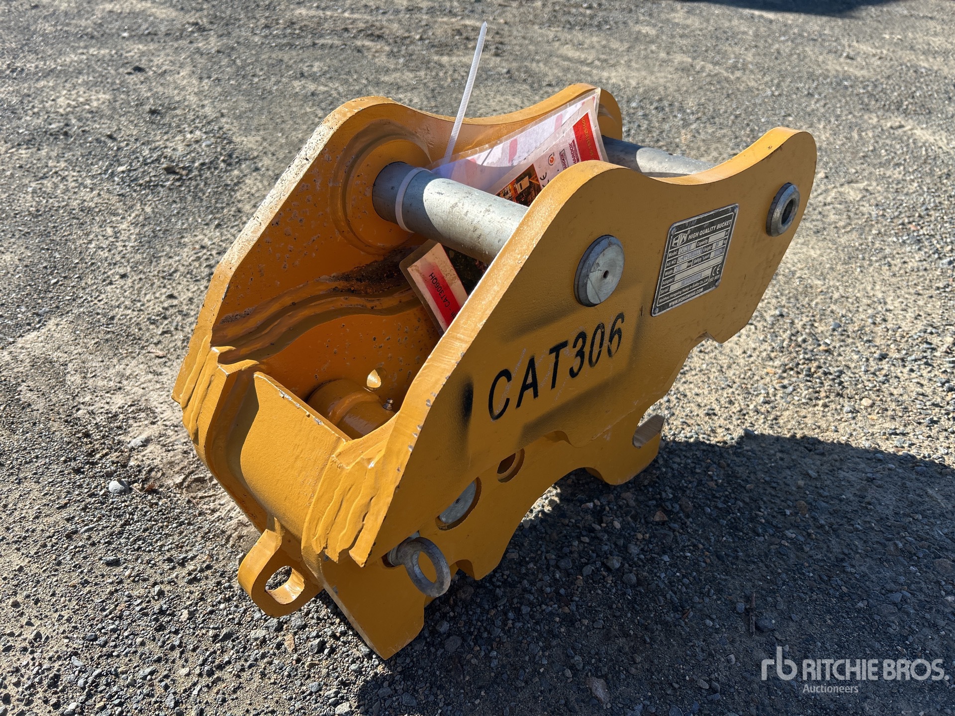2025 Hongwing Excavator Coupler - Fits Cat 306 (Unused)