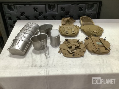 (247) Canteen Pouches & (70) Water Canteen Cups