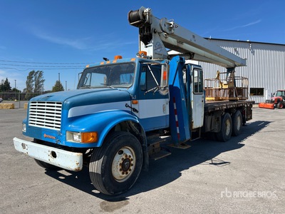 Manitex 2284 44000 lb Straight Boom on 1991 International F 4900 6x4 Autocarro con braccio sollevamento