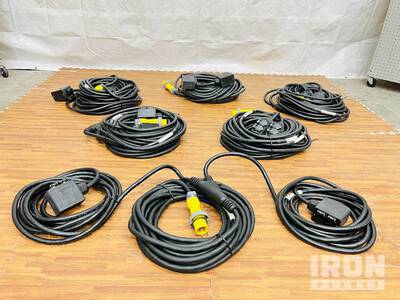 Quantity of (6) 20 Amp LEX 75 ft Y Splitter Power Cords w/ Duplex Boxes Divers  (Unused)