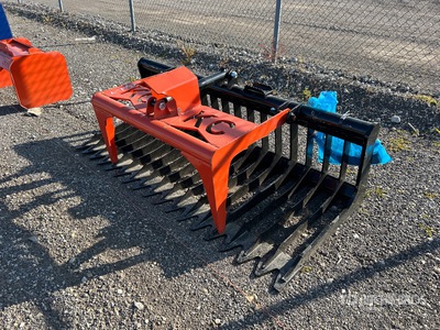 2025 Kit Containers QT-SG-S76-V3 76 in Skeleton Skid Steer Grapple Bucket