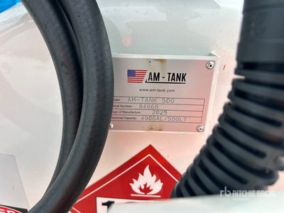 2025 AM Tank AM-TANK500 555 gal Skid Mounted Steel Tanque de combustible (Unused)
