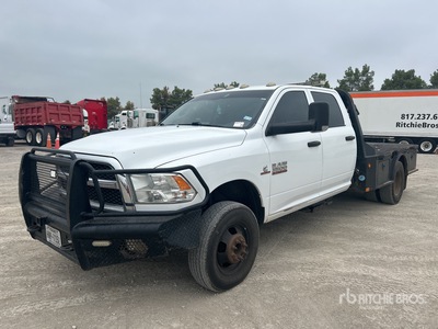 2016 Ram 3500 4x4 Crew Cab Flatbed Truck