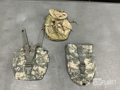 (245) Canteen Pouches, (97) Entrenching Tool Carriers & Assorted Items