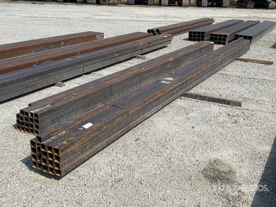 Quantity of 20  Unknown or N/A 24ft, 2-1/2 X 2-1/2 X 11Ga Square Tube