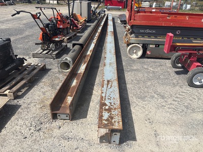 Quantity of (2) 40 ft Metal I Beam 10 in x 10 in Divers - Magasin, entrepôt, consommateur