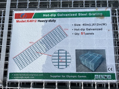2025 KJ K4012 Hot-Dip Galvanized Steel Grating (Unused)