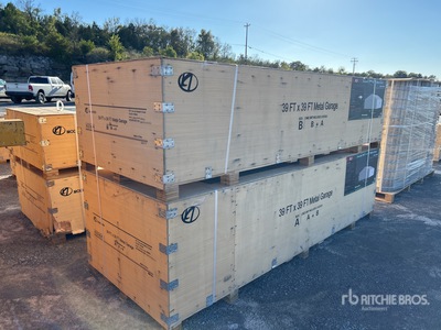 2025 KJ K0039 39 ft x 39 ft Metal Garage Magazzino (Unused)