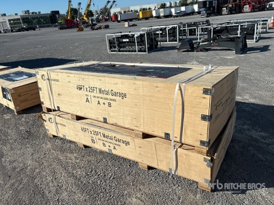 2025 KJ K4525 Double Garage Metal Storage Building (Unused)