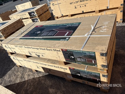 2025 KJ K3325G Double Garage Metal Magazzino (Unused)