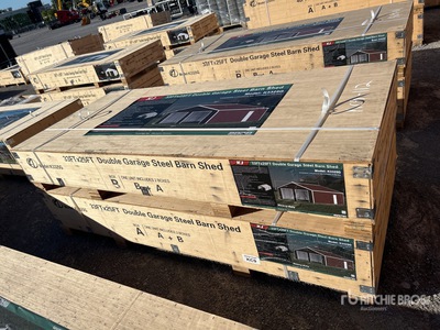 2025 KJ K3325G Double Garage Metal Magazzino (Unused)