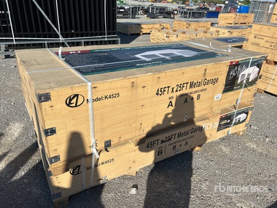 2025 KJ K4525G Double Garage Metal Opslag Gebouw (Unused)