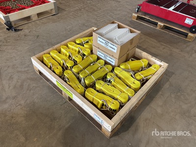 Quantity of (16) Flatbed Straps Varios. Industrial (Unused)
