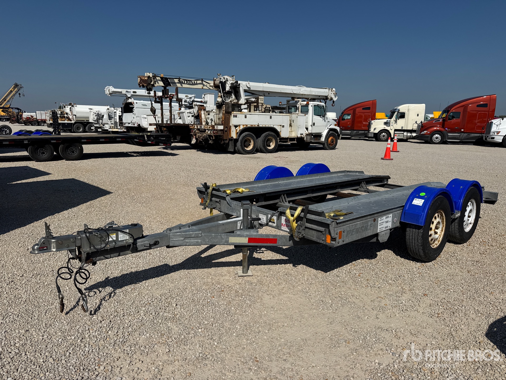 2019 Demco AT7000P T/A 1 Car Open Car Carrier Trailer