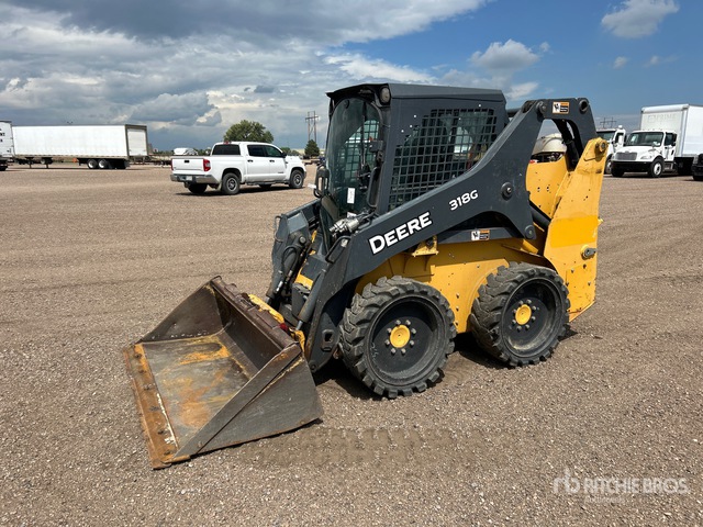 2019 John Deere 318G Two-Speed Skid Steer Loader | Ritchie Bros ...
