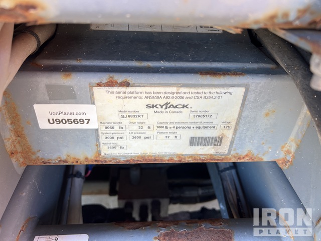 ELEVADOR TIJERA 2014 SKYJACK SJ6832RT