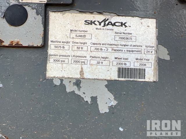 ELEVADOR TIJERA 2008 SKYJACK SJIII4632