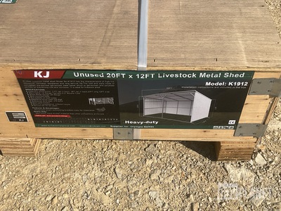 KJ K1912 Livestock Metal Shed - Unused