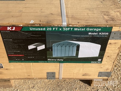 KJ K2030 Metal Garage - Unused