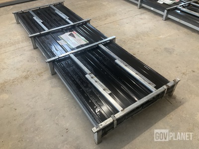 (100) Piece Lot of 10' Long Corrugated Steel Panels