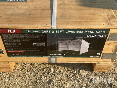 KJ K1912 Livestock Metal Shed - Unused