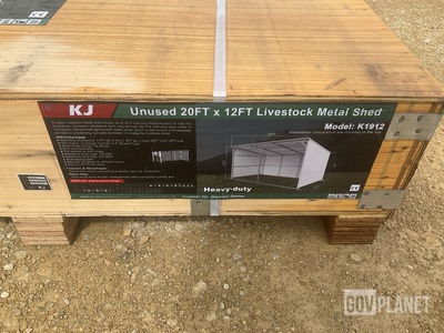 KJ K1912 Livestock Metal Shed - Unused