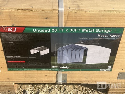 KJ K2030 Metal Garage - Unused
