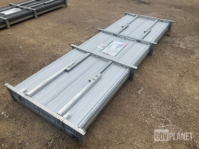(100) Piece Lot of 10' Long Corrugated Steel Panels