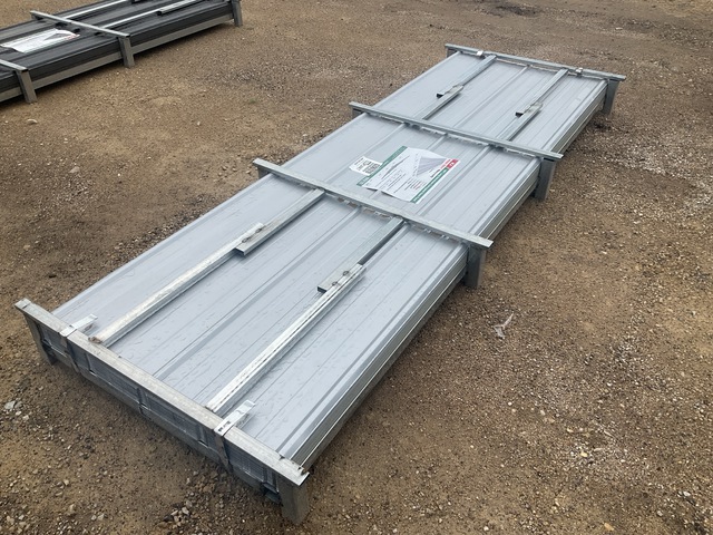 (100) Piece Lot of 10' Long Corrugated Steel Panels (100) Piece Lot of 10' Long Corrugated Steel Panels