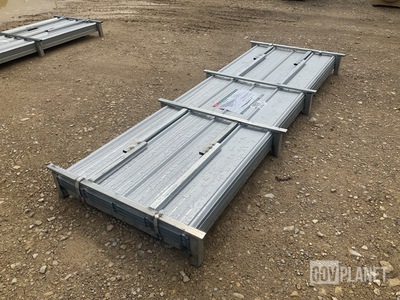 (100) Piece Lot of 10' Long Corrugated Steel Panels