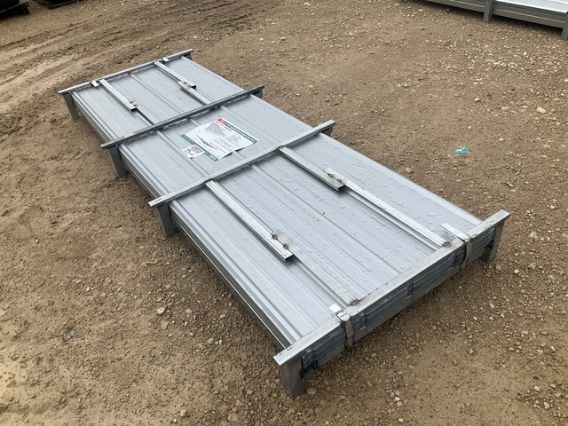 (100) Piece Lot of 10' Long Corrugated Steel Panels