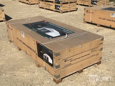 KJ K2223 Double Garage Metal Shed - Unused