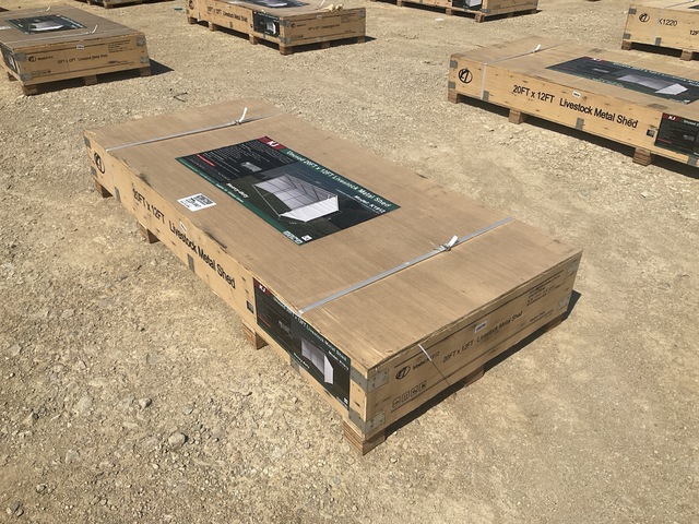 KJ K1912 Livestock Metal Shed - Unused