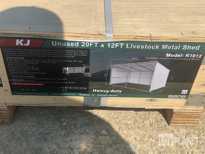 KJ K1912 Livestock Metal Shed - Unused