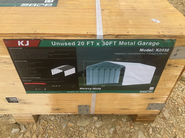 KJ K2030 Metal Garage - Unused